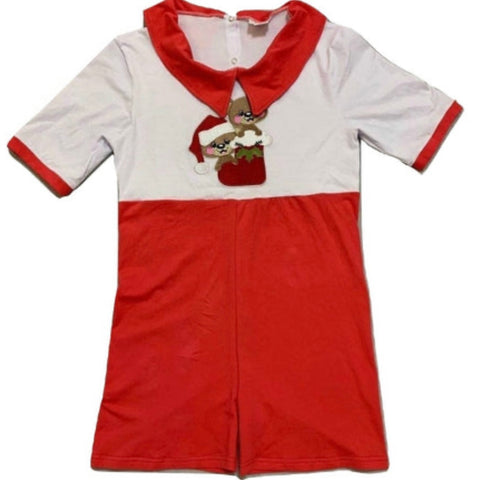 * DISCONTINUED Lil Bears Holiday 1pc Romper Outfit Clearance XXS XS S