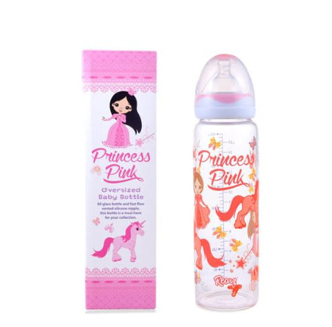 Princess Pink Adult Baby Glass Bottle Rearz