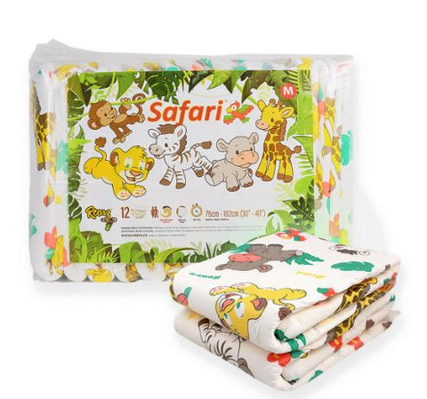 Rearz Mega Safari 1 Pack Adult Diaper (12 Diapers) Full Pack