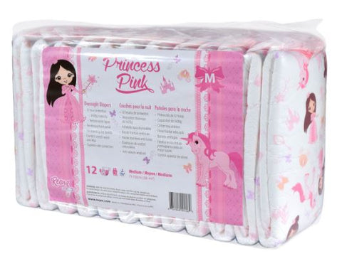 Rearz Princess Pink V2 1 Pack Adult Diaper (12 Diapers) Full Pack