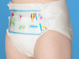 ABU PreSchool Plastic 1 Pack Adult Diaper (10 Diapers) Full Pack