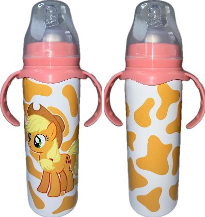Pony Apple New 8 Ounce Stainless Steel Bottle With Handle
