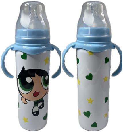 Hero Green Girl New 8 Ounce Stainless Steel Bottle With Handle