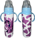 Pony Purple New 8 Ounce Stainless Steel Bottle With Handle