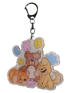 LKB Pup Bear Kitty Key Chain