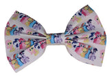 Pony synthetic leather Hair Bows Large 6.5" - 7"
