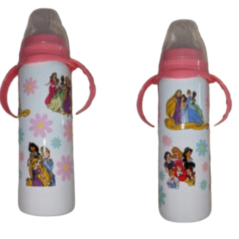 Princess New 8 Ounce Stainless Steel Bottle With Handle
