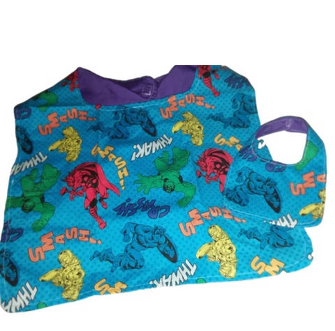 Adult Heros Stuffy & Me Bib SET MB157