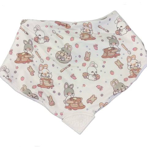 Adult Bandana Teething Drool Bib Breakfast Bunny