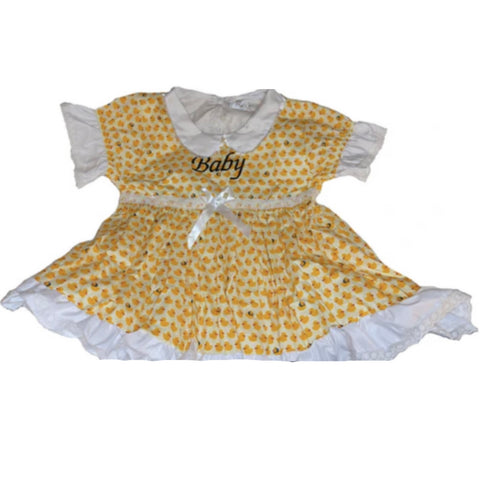 DISCONTINUED Embroidered Baby Lil Ducky Dress