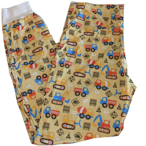 * Lil Construction Vehicles Matching Pajamas Pants