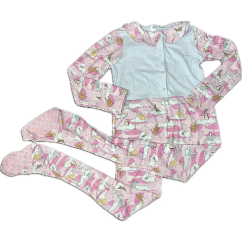 Little Bear Pink 1pc Snaps Sleep 'N Play Footed Pajamas
