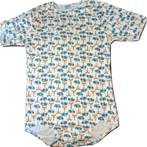 * Squishyabdl cotton Fox & Raccoons pattern Bodysuit - Limited Stocked (Special Size chart) clearance