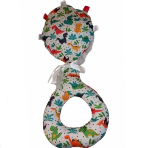 Dinosaur Large Fabric Rattle Clearance