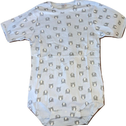 * Squishyabdl cotton Blue Bear pattern Bodysuit - Limited Stock (Special Size chart) clearance m only