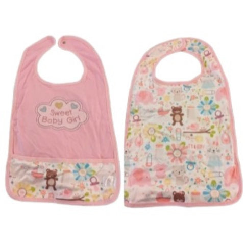 Sweet Baby Girl Double Sided Bib