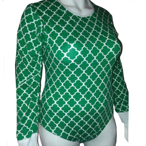Long Sleeve Lil Moroccan Green Onesie Clearance xs only LAST ONE