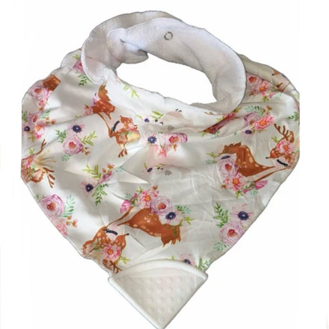 Adult Bandana Teething Drool Bib Lil Deer