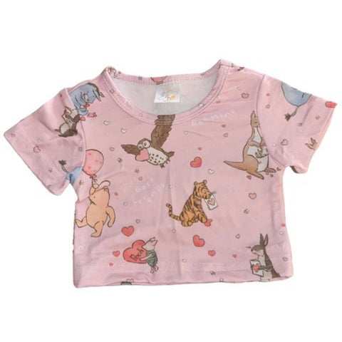 Love Little Bear Pink Stuffy Matching Shirt