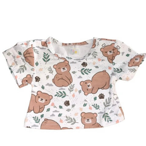 Fall Bear Stuffy Matching Shirt