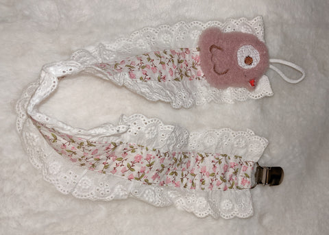 Bird Plush Ruffle Deluxe Pacifier Clip