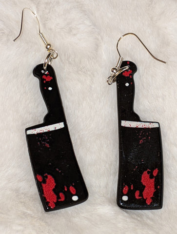 Boutique Earrings Bloody Cleaver