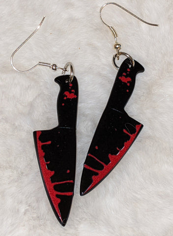 Boutique Earrings Bloody knife