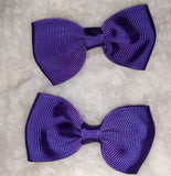 Mini Solid Color Boutique 2 pc 2.5" hair bows set
