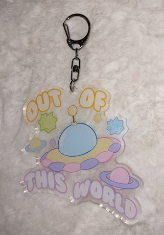 Out of This World Space Key Chain