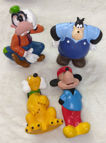 Vintage Disney Mouse Lot of 4 Vinyl Rubber Squeak Toys SECOND CHANCE TOYS