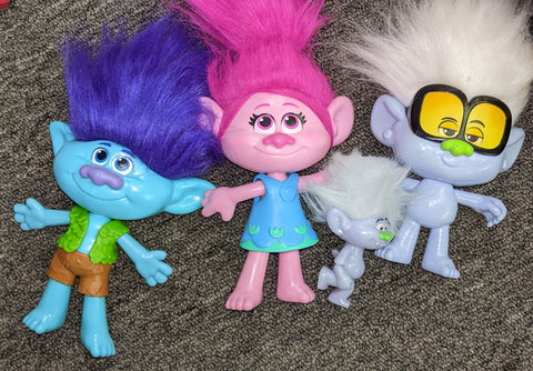 Trolls Lot of 4 SECOND CHANCE TOYS