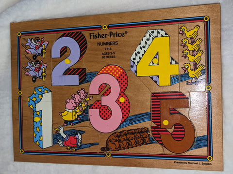 Fisher Price 123 Wooden Puzzle SECOND CHANCE TOYS