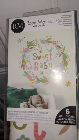 New Room wall stickers "Sweet Baby" SECOND CHANCE TOYS