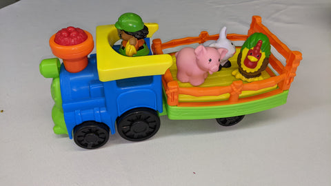 Fisher-Price Little People Toddler Toy Train Choo-Choo Zoo with Music Sounds SECOND CHANCE TOYS
