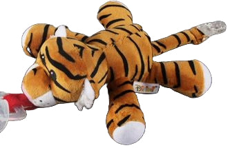 Tiger 1Pcs Mini Stuffy Soother Pacifier Clip SPC233 M binkie buddies