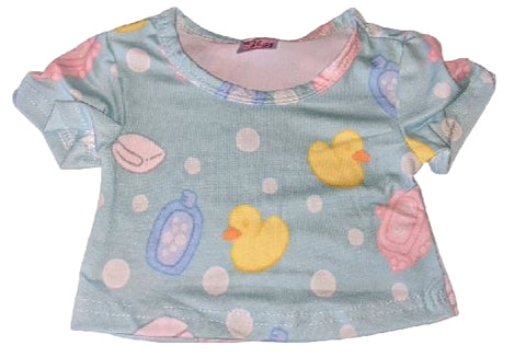 Ducky Bath Time Stuffy Matching Shirt