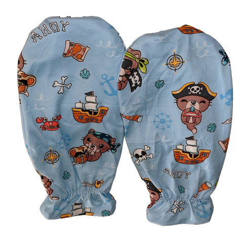 Otters Pirates Adult Matching Mittens