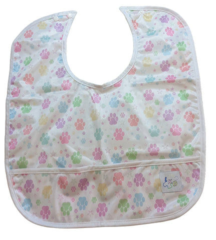 Paw Baby Water Proof Bib with pocket