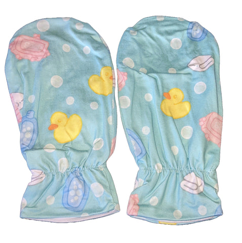 Ducky Bath Time Matching Mittens Set Designed by @littlepastelalien