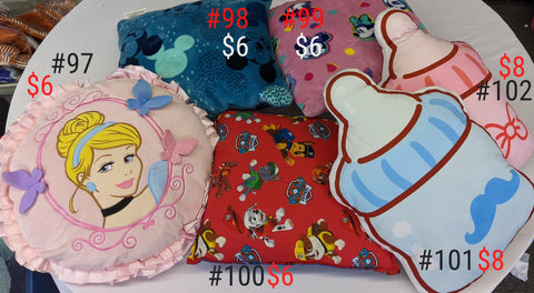 Paw Patrol Mouse Princess Bottles Pillows Plush Stiffies Second Chance Toys