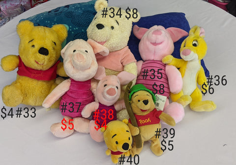 Pooh Bear & friends Stiffies Second Chance Toys