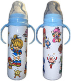 Rainbow Girl New 8 Ounce Stainless Steel Bottle With Handle