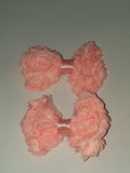 Mini chiffon rose boutique 2 pc hair bows set