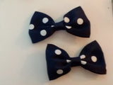 Mini Polka-dots Boutique 2 pc 2.5" hair bows set