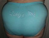 * New Daddy's Boy Embroider Cotton Bloomers "On BACK" Shorts Clearance