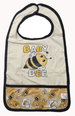 BABY BUMBLE CHUNKS Double Sided Bib with pocket