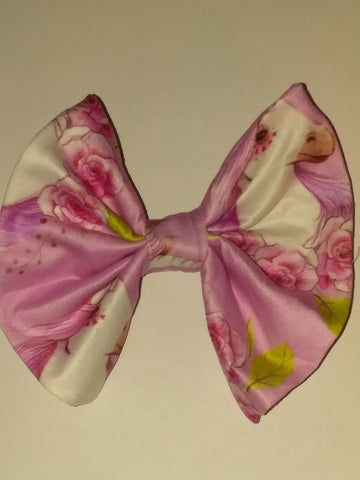 Floral Unicorn Matching Boutique Fabric Hair Bow Clearance