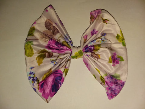 VINTAGE LAVENDER Flower MATCHING Boutique Fabric Hair Bow Clearance
