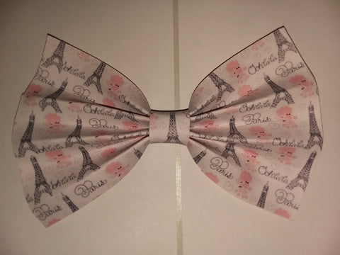 Paris Synthetic Leather Hair Bows 6.5" - 7"