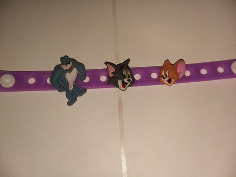 Cartoon Tom & Mouse New Super Cute Silicone Jibbiz Bracelet JB157